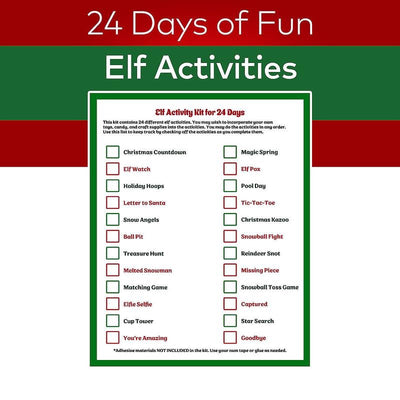 24 Day Christmas Elf Activity Kit